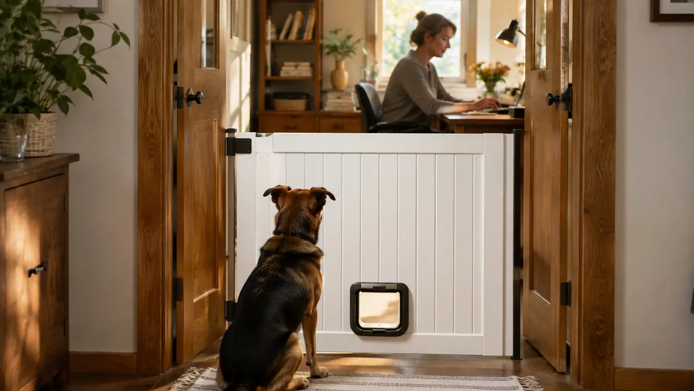 How to Block a Dog From a Room With a Gate (No Closed Door Needed)